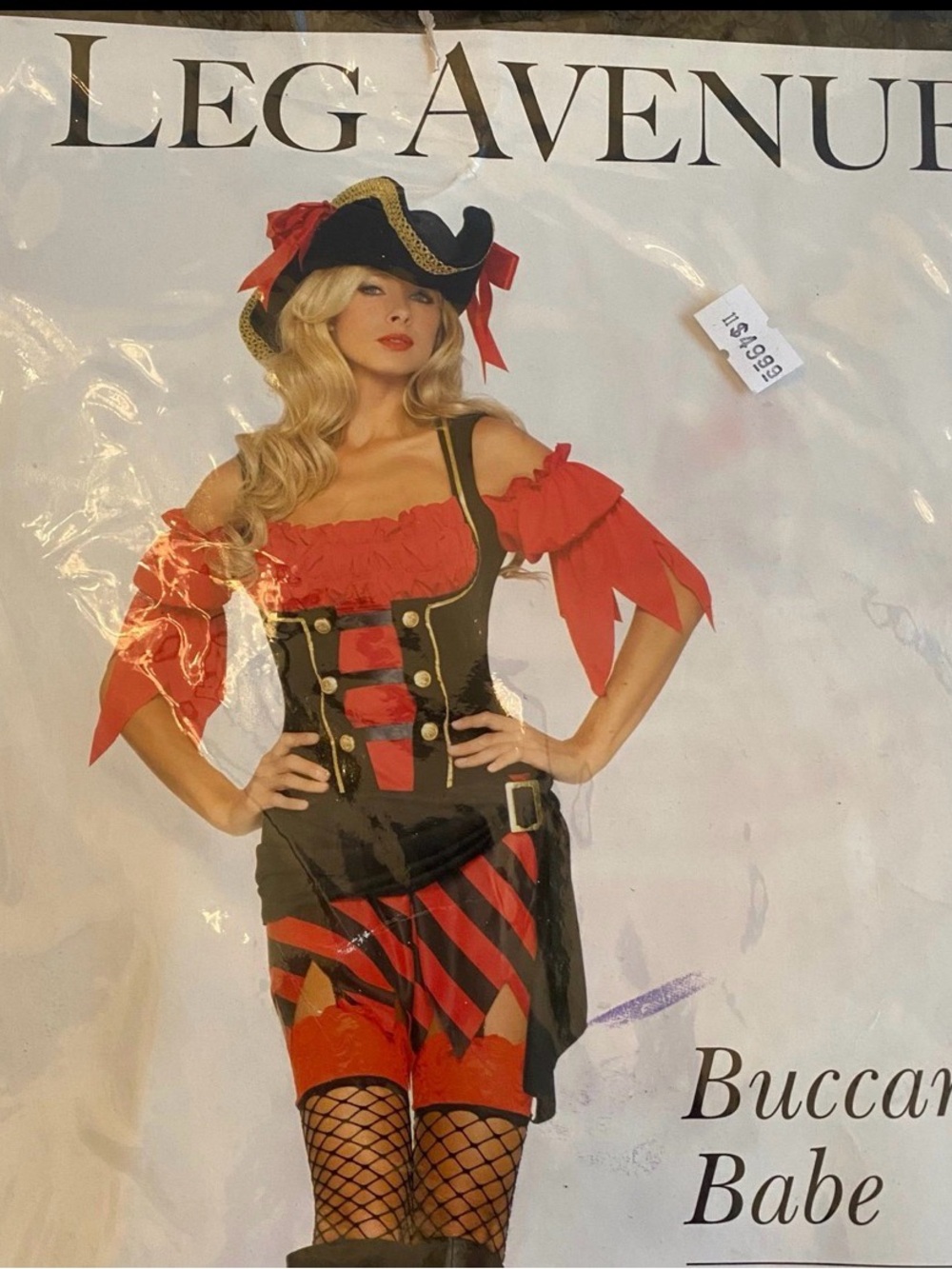 Leg Avenue Buccaneer Babe Sexy Pirate Halloween Costume | S/M Small Medium